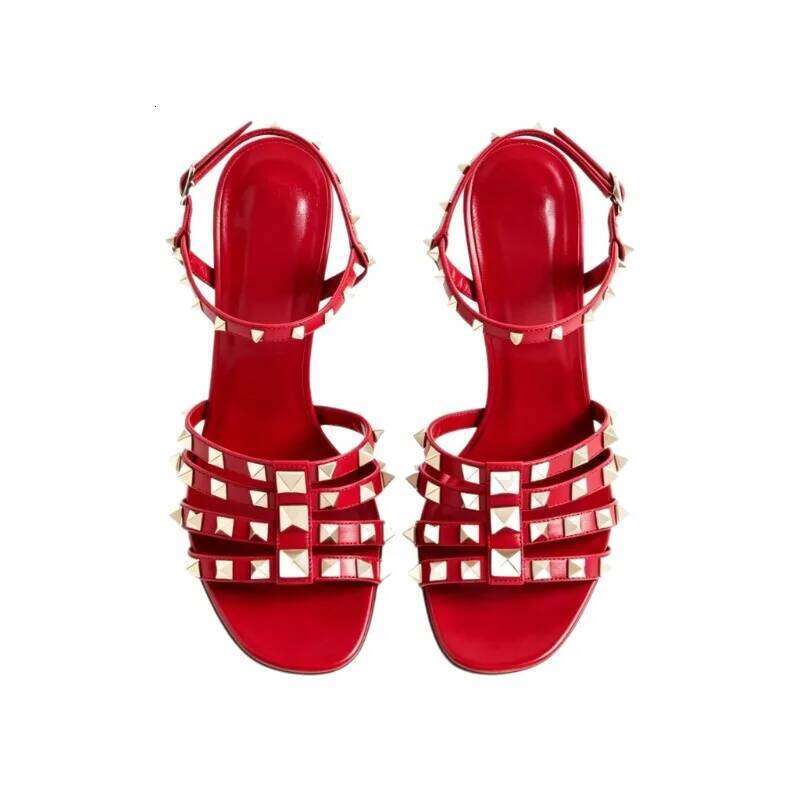 2026 Fashion Show New Single Button Strap High-heeled Open Toe Sandals with European and American Sexy Temperament Party Shoes