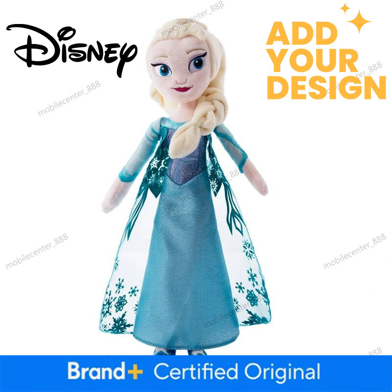 Disney Designer 40Cm Frozen Princess Anna Elsa Plush Doll Toys Snow Queen Princess Anna & Elsa Soft Stuffed Toys Gifts For Girls Kids Luxury - view 6