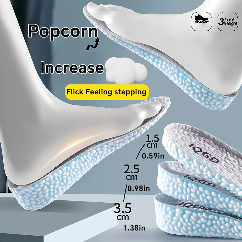 1 Pair EVA Material Invisible Height Increase Insoles For Shoes Breathable Shock Absorption Comfortable For Women Men 260625 - view 7