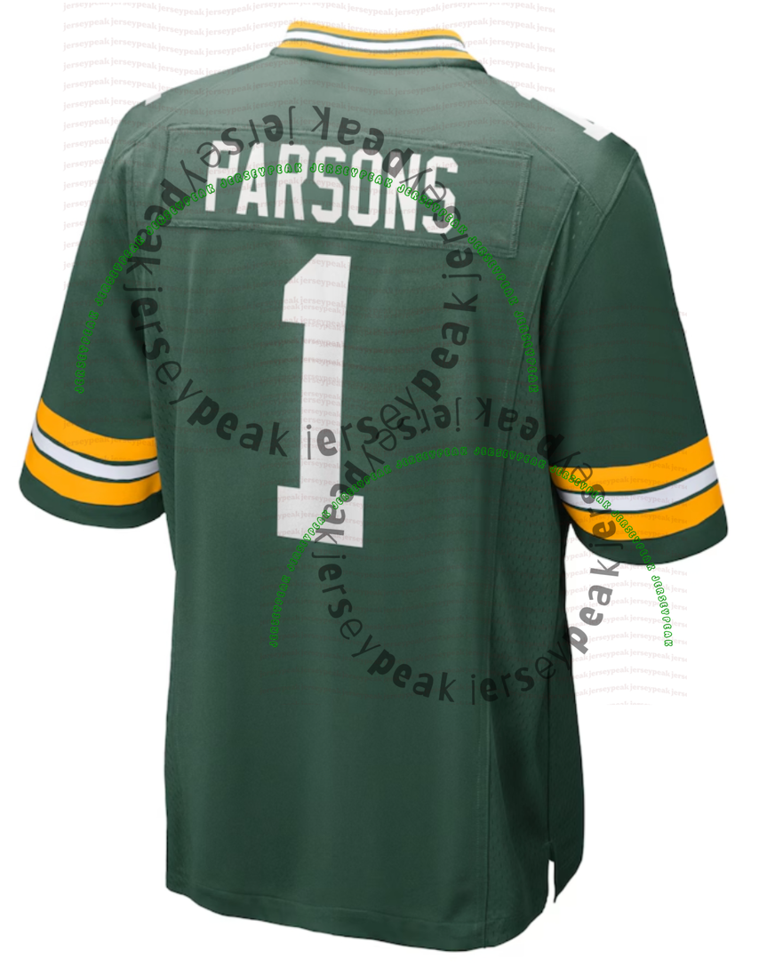 Micah Parsons Love Watson Football Jerseys Jayden Reed Dillon Green Bayss Packeres Dontayvion Wicks Quay Walker Romeo Doubs Kenny Clark Jerseys 4