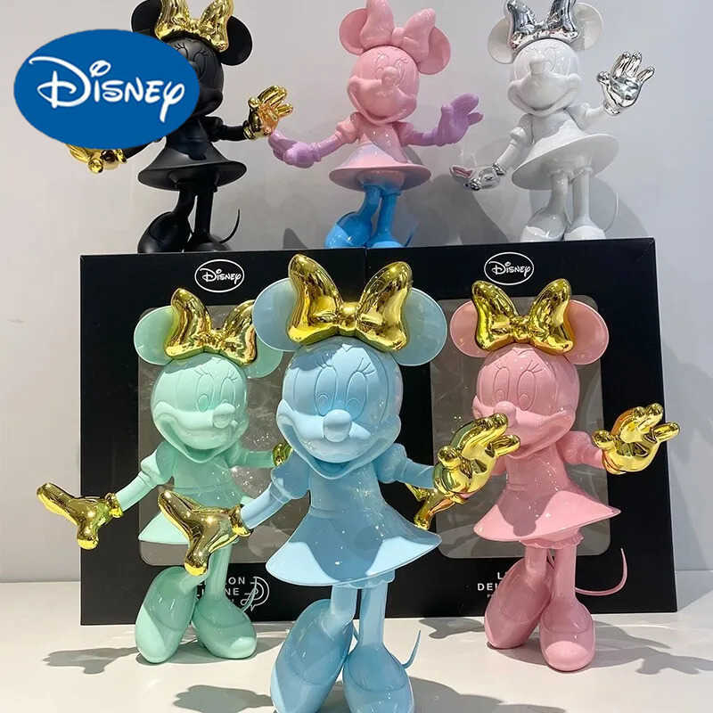 Disney Mickey Minnie Mouse 29cm Resin Action Figurine Cartoon Statue Home Ornament Collectible Gift For Kids And Cartoon Lovers L260518QZJK - view 3