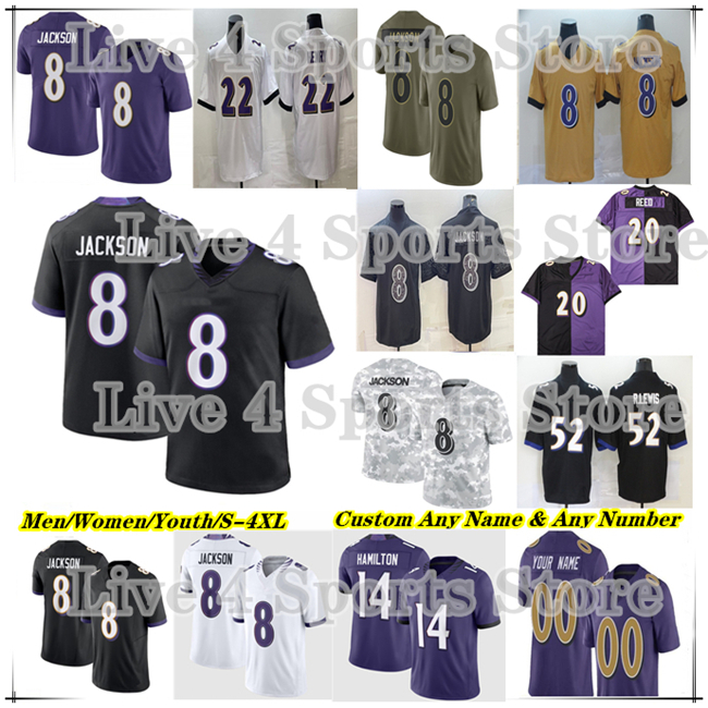 Lamar Jackson Football Jersey RavensS Derrick Henry Zay Flowers Mark Andrews Roquan Smith Trey Hendrickson Kyle Hamilton Marlon Humphrey Olaivavega Ioane Wiggins