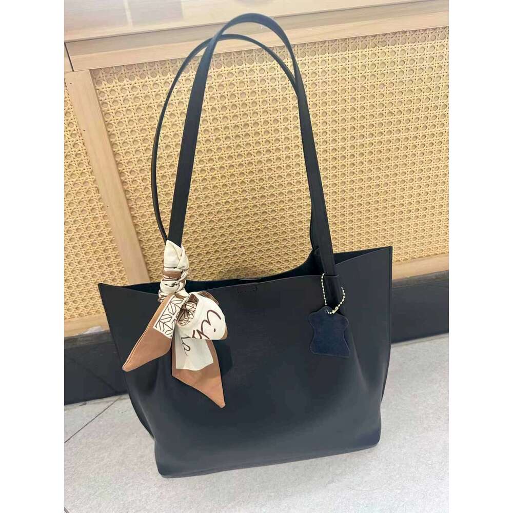 Genuine Leather Tote Bag Large Capacity High End Simple Commuter Shoulder Handbag New Cross Border Mother Daughter Style SENYY