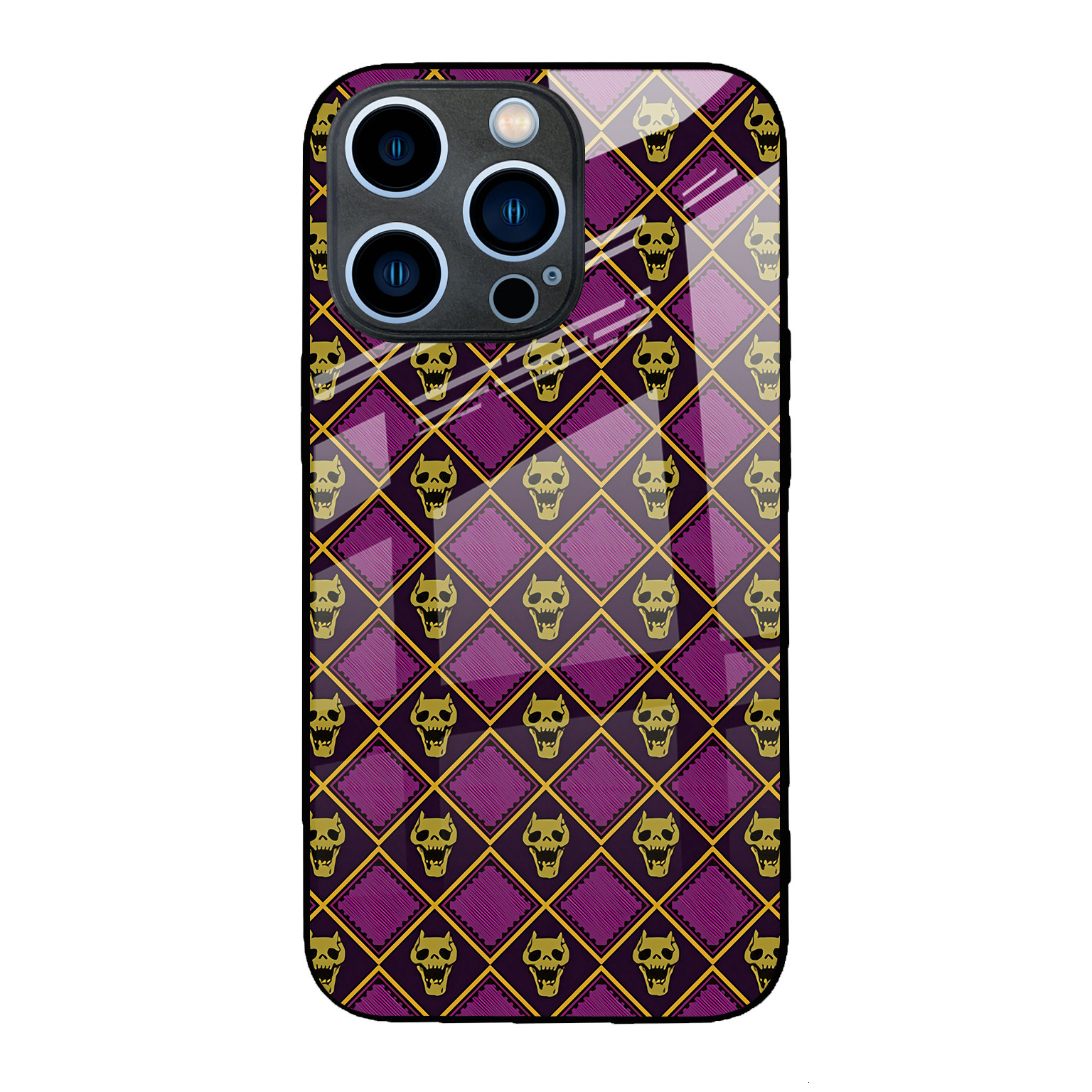 Suitable for Apple 17 JoJo's Bizarre Adventure phone 16Pro cartoon glass case iphone13pro anime 14