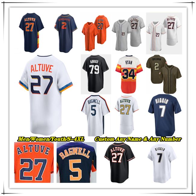 Houstons Jose Altuve AstROS Baseball Jersey Yordan Alvarez Nolan Ryan Christian Walker Vazquez Cam Smith Carlos Correa Isaac Paredes Yainer Diaz Jeremy Pena Hader