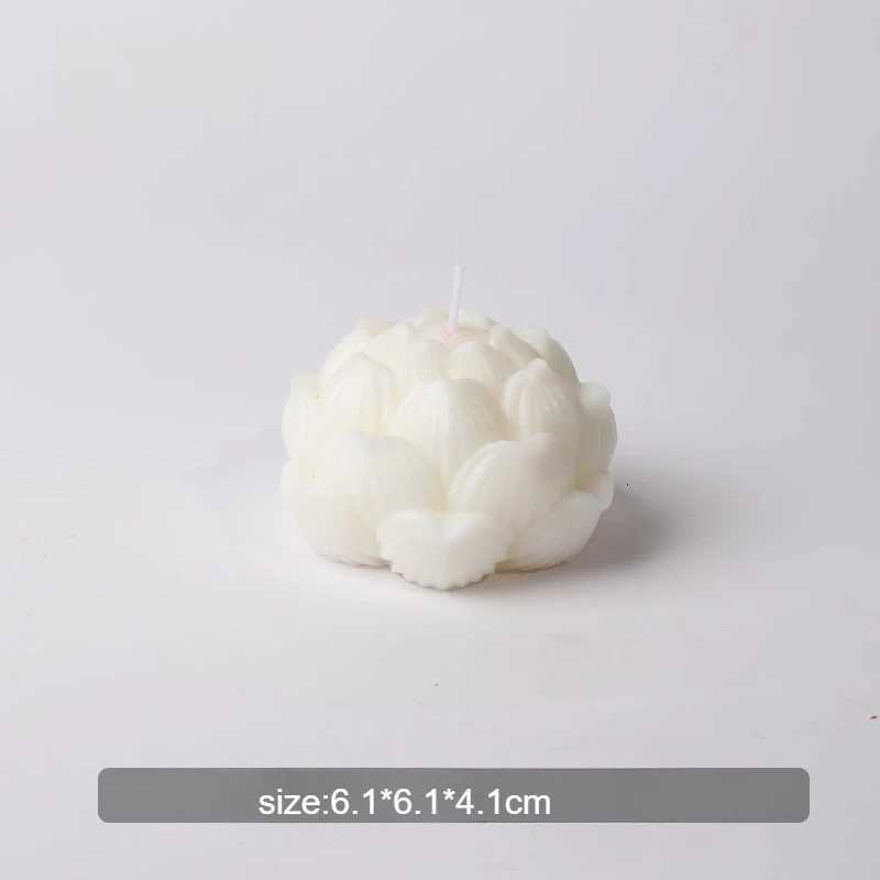 1pc New Lotus Aromatherapy Candle Flower Shaped Low Temperature Candle Fragrance Home Interior DecorationJ260519