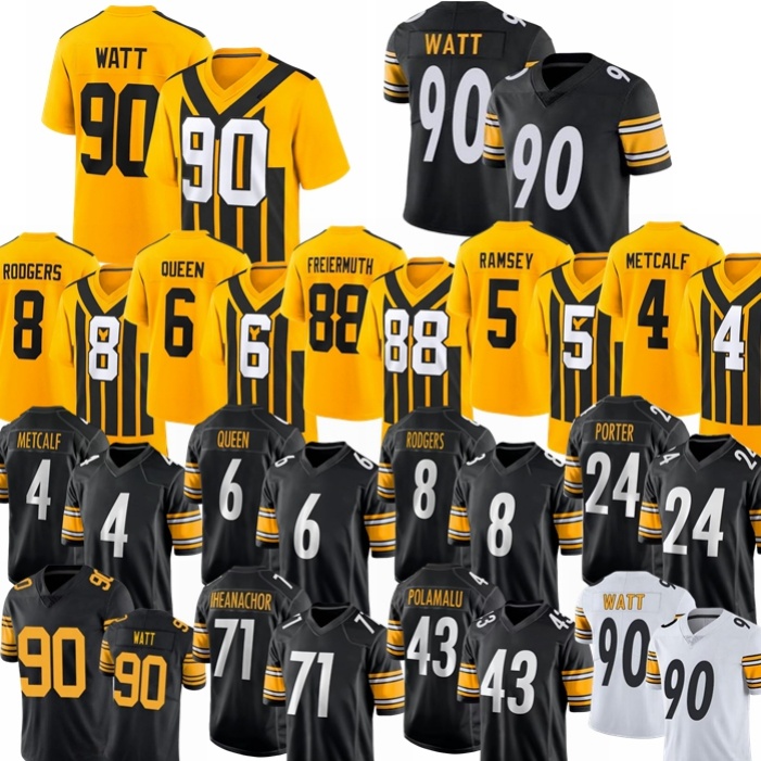 2026 Pittsburghcity Aaron Rodgers DK Metcalf SteelersS Jersey TJ Watt Pittman Ramsey SteelersJersey Howard Boswell Polamalu Freiermuth Sawyer Dowdle J