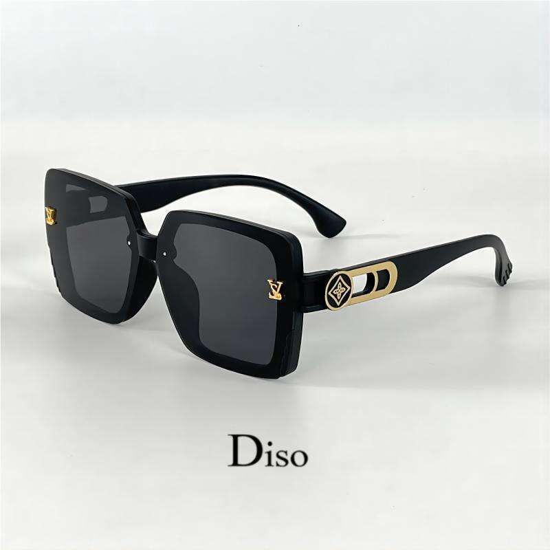 Luxury Brand Designer Sunglasses 2025 New Fashion L-Brand Sunglasses For Women, High-End Luxury Square Large Frame Sunglasses, European And American T
