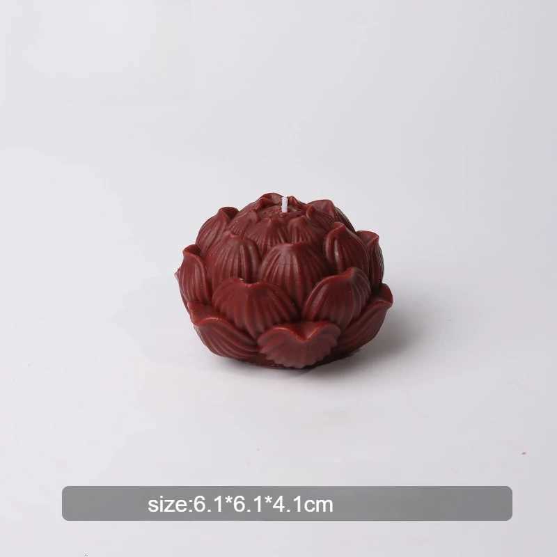 1pc New Lotus Aromatherapy Candle Flower Shaped Low Temperature Candle Fragrance Home Interior DecorationJ260519