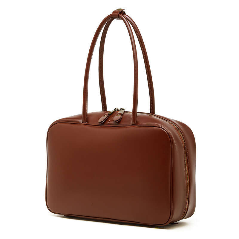 New Spring Summer Women Genuine Leather Handbag Niche Design Small Square Shoulder Bag Fashion Casual Crossbody Bowling Bag For Daily Commute Travel S