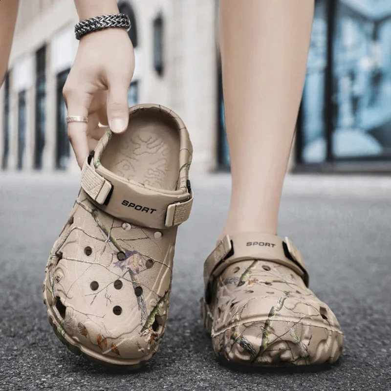 Flat Sandals Men Shoes Slippers Men Garden Platform Sandals Man Summer Sandals Male Sneakers Outdoor Flip Flops Home Clogs 260625 - view 5