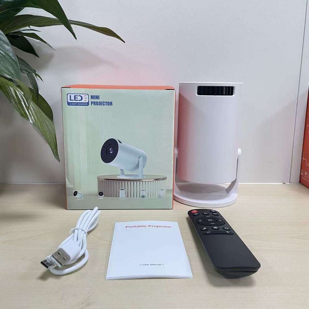 HY300 HY300pro Barrel Projector Smart Android 4K Wireless Portable Screen Cast Home HD Projector
