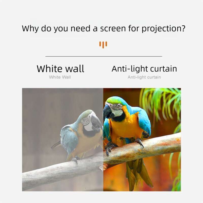 Simple Metal Anti Light Projector Screen 100 120 Inch Foldable 4K HD Home Movie Projection Screen