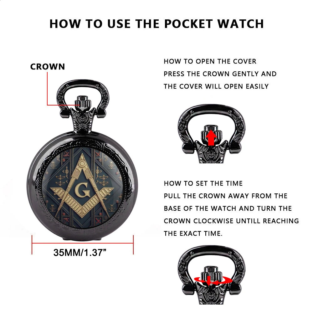 Vintage Theme Unique Gifts Vintage Arabic Numerals Quartz Pocket Watch Necklace Pendant Clock Chain Men Gifts for Boys 260519