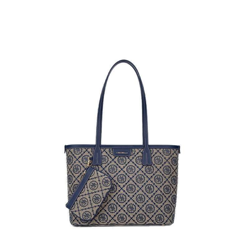 Jacquard Star Diamond Pattern Women Tote Bag Fashion Large Capacity Daily Shoulder Handbag SENYY