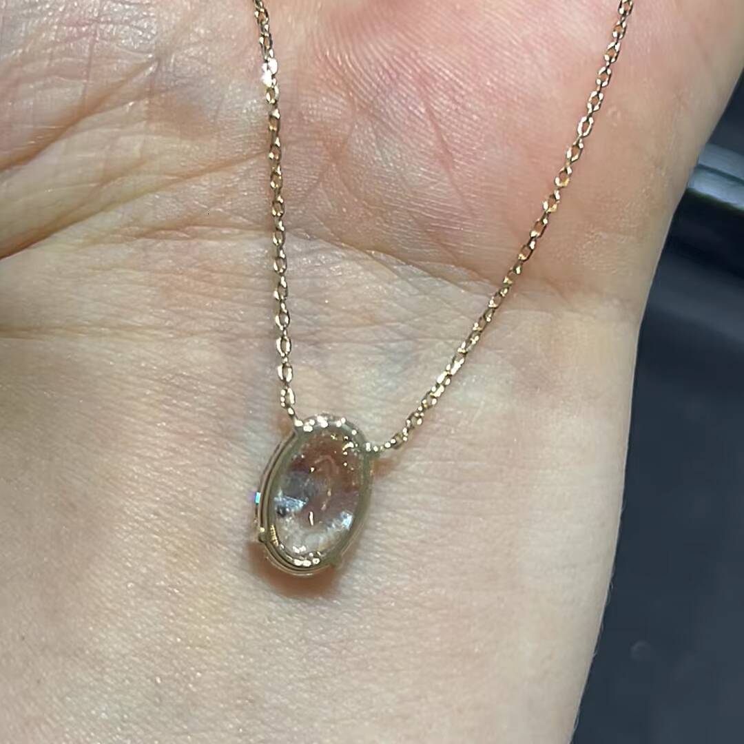 Custom Igi Certified 1 2 3ct VS1 10k 14k 18k Solid Gold Oval Cut Lab Diamond CVD HPHT Lab Grown diamond Necklace Pendant - view 5