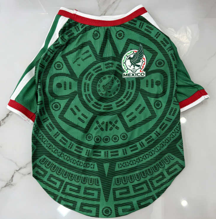2026 world cup mexico dogs Football Jerseys, mesh breathable mexico pets away and home jerseys, sporty pet jersey, puppy T-shirt, summer pet cat socce