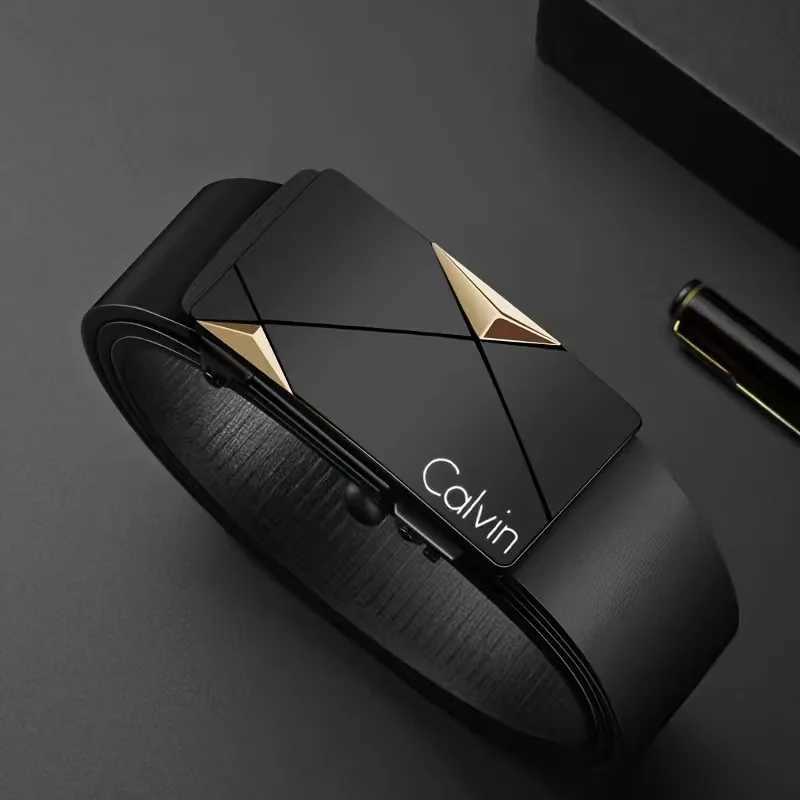 Men Belts Fashion Business Trend Leather Belt Luxury Brand Automatic Buckle Belt for Men and Women Belts Jeans Decoration Z260519