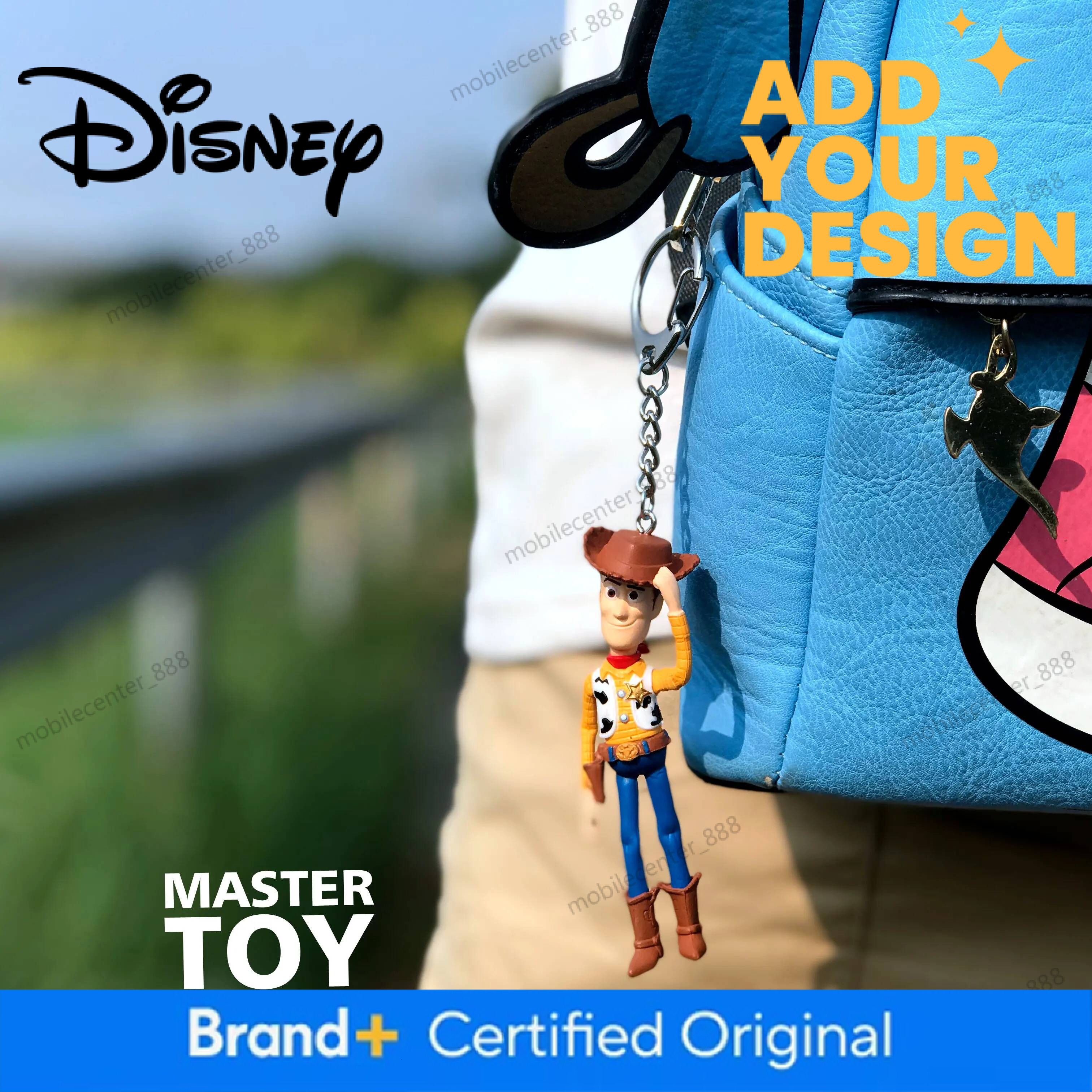 Disney Designer Cute Toy Story Woody And Buzz Lightyear Doll Keychain Bag Cartoon Pendant Anime Figure Accessory For Birthday Gift Luxury - view 5