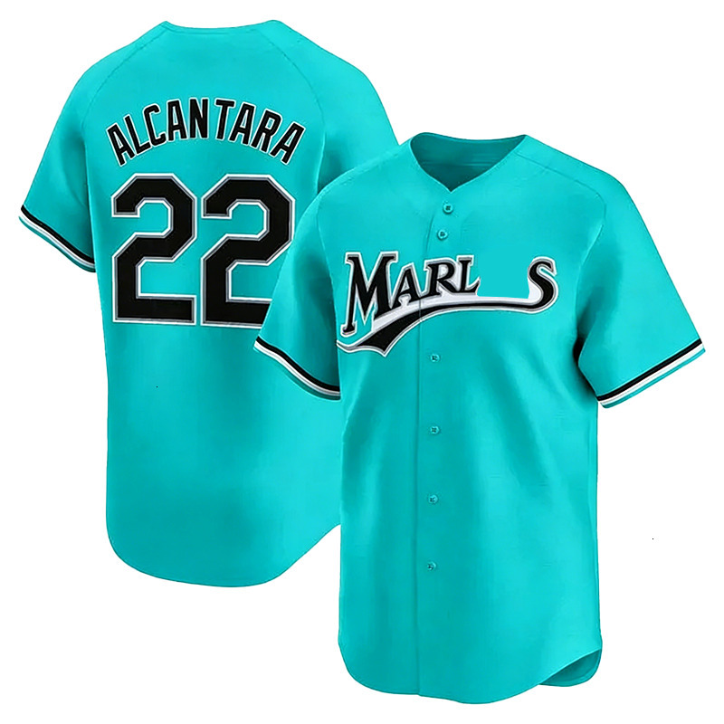 Miamis Marlins Jersey Eury Perez Sandy Alcantara Agustin Ramirez Fairbanks jersey Jakob Marsee Edwards Lopez Stowers Andre Dawson Florida Marlin Baseb