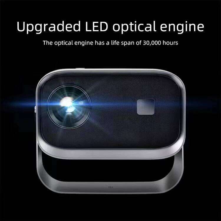 4K Ultra HD WiFi Smart Home Mini Portable Projector, Phone Screen Mirroring, Wall Projection for Bedroom