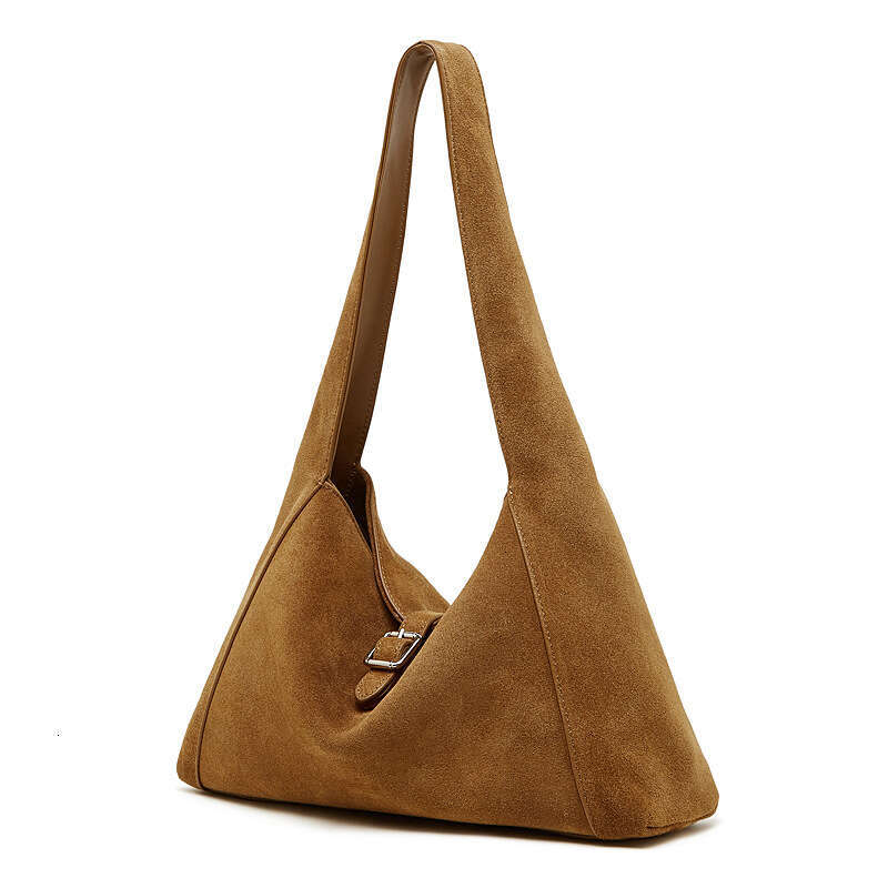 New Retro High End Matte Texture Genuine Leather Underarm Bag Women Large Capacity Casual Shoulder Tote Handbag SENYY