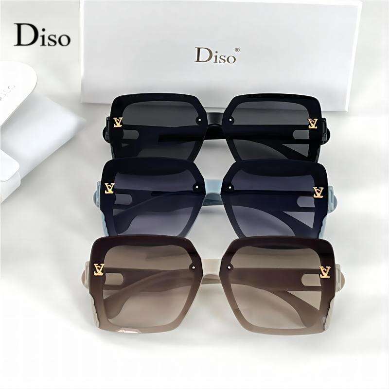 Luxury Brand Designer Sunglasses 2025 New Fashion L-Brand Sunglasses For Women, High-End Luxury Square Large Frame Sunglasses, European And American T