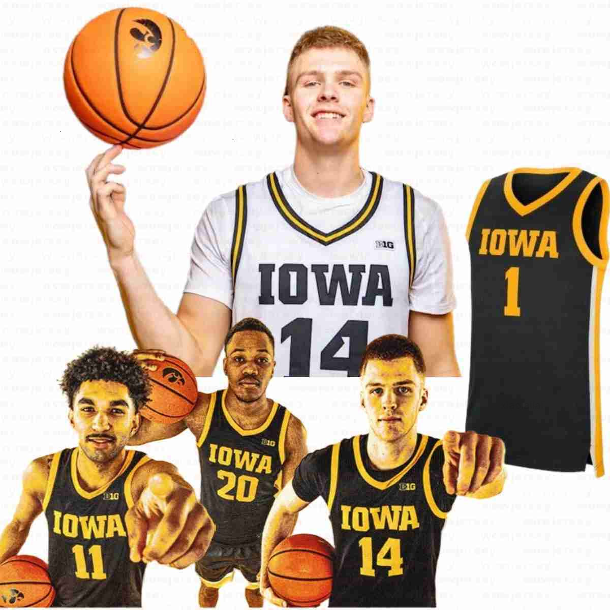 2025-26 Iowa Hawkeyes Bennett Stirtz Basketball jersey Brendan Hausen Tavion Banks Alvaro Folgueiras Trevin Jirak Jacob Koch Cam Manyawu Joey Matteoni
