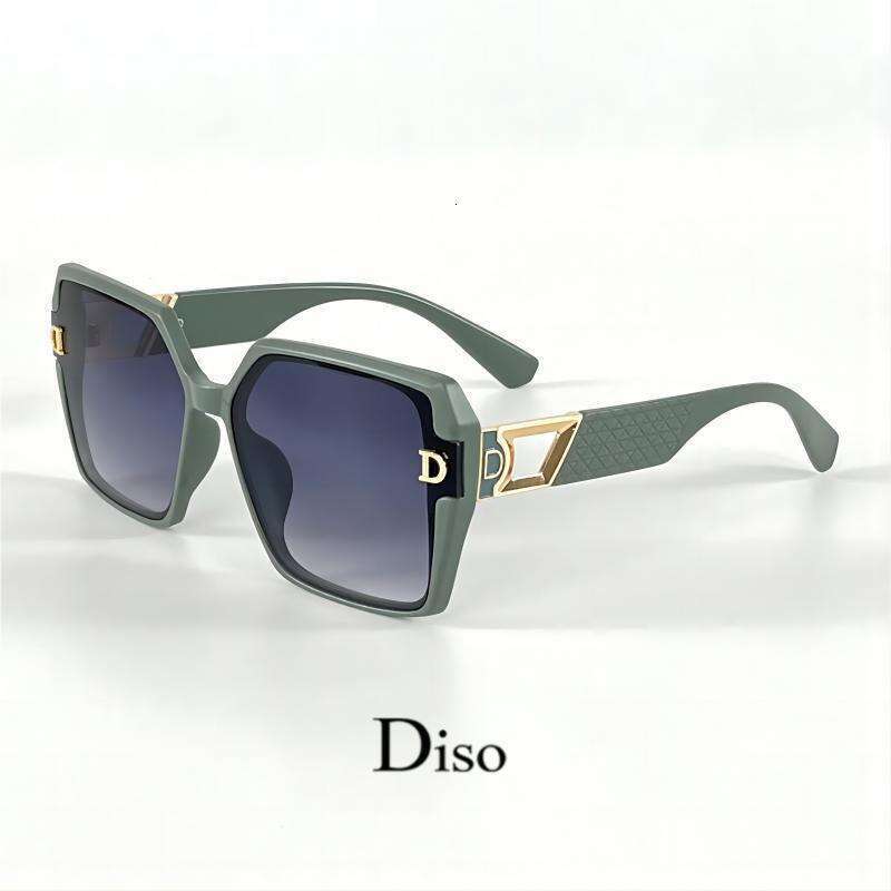 Sunglasses New D-Brand Fashion Large-Frame Women, High-End 2024 European American Export Trend, Sun Protection And Shade Sunglasses For Wo