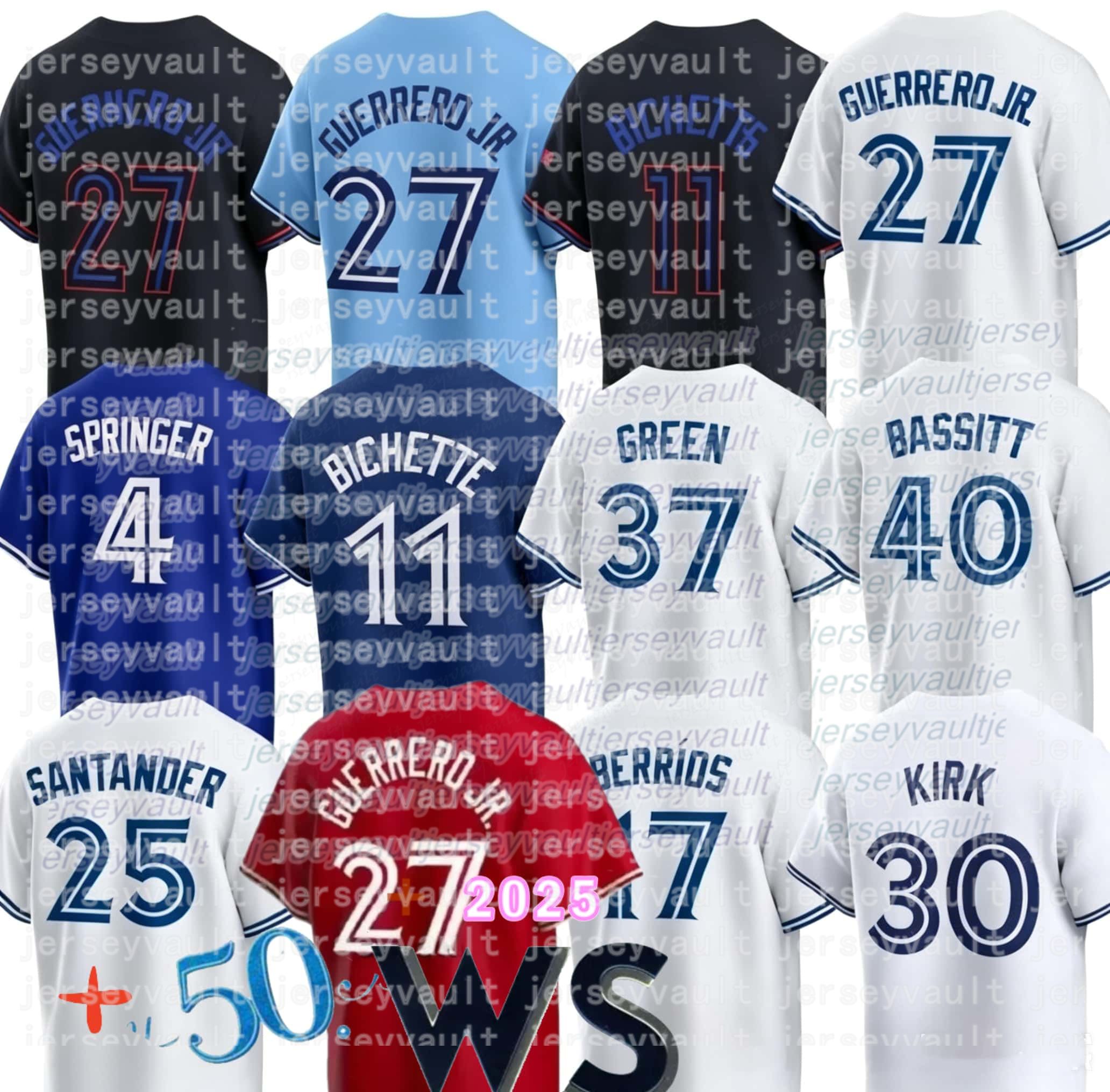 TorontoS Blue city Jersey Vladimir Guerrero Jr Alejandro Kirk bluejays Springer Ernie Clement Yesavage Bieber Okamoto Roy Halladay Dave Stieb Jay Base