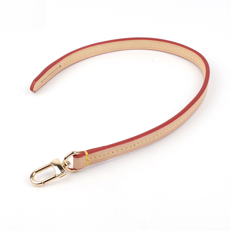 Leather Shoulder Strap Replacement For Pochette Accessoires Bag With Gold Hardware