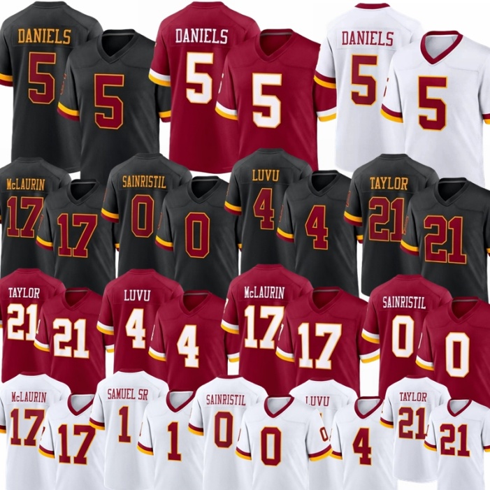 New Washingtoncity Jayden Daniels Deebo Samuel Sr Commanders jersey Terry McLaurin Wagner Sean Taylor Mike Sainristil Football Jerseys
