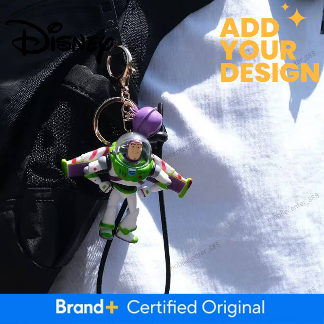 Disney Designer Cute Toy Story Woody And Buzz Lightyear Doll Keychain Bag Cartoon Pendant Anime Figure Accessory For Birthday Gift Luxury - view 7