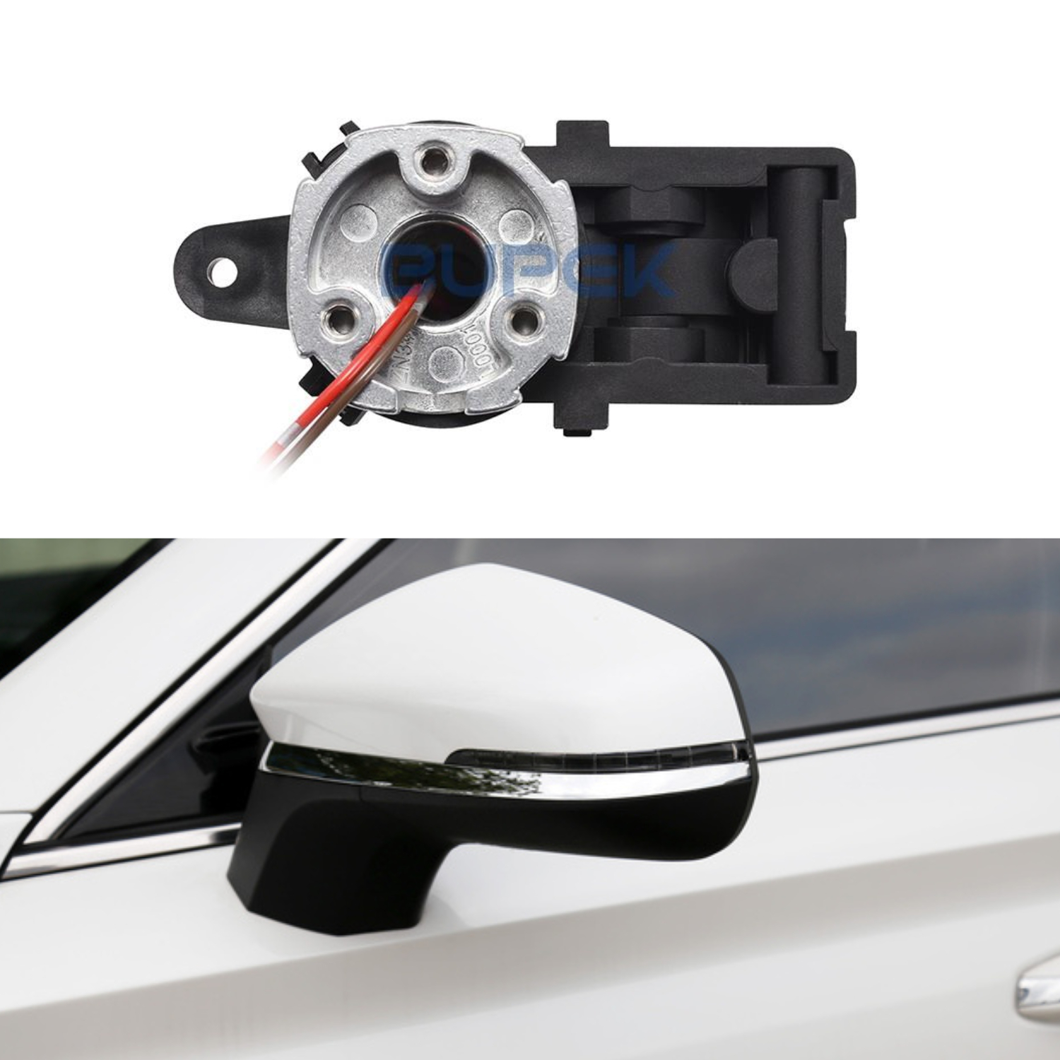 Bupek Power Door Side Wing Folding Mirror Assembly Motor DIY Replace For Chevrolet/Daewoo/Suzuki/Hyundai Sonata/Buick Excelle RearView Mirror Motor