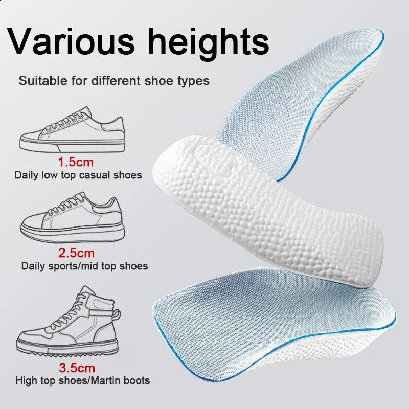 15cm 25cm 35cm Arch Support Height Increase Insoles Soft Half Insole for Men Women Feet Arch Support Orthopedic Shoes Pads 260625 - view 4