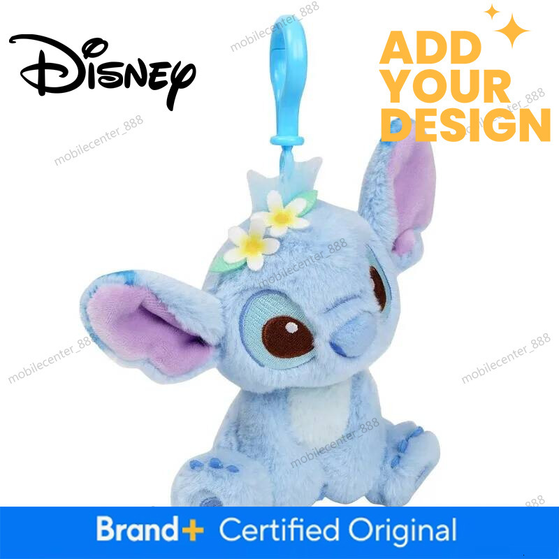 Disney Designer Disney Stitch Doll Keyring Cartoon & Cute Backpack Pendant Anime Keychain Children's Toy Graduation Gift Soft And Comfortable Lux