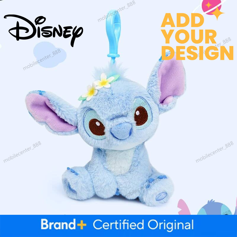 Disney Designer Disney Stitch Doll Keyring Cartoon & Cute Backpack Pendant Anime Keychain Children's Toy Graduation Gift Soft And Comfortable Lux