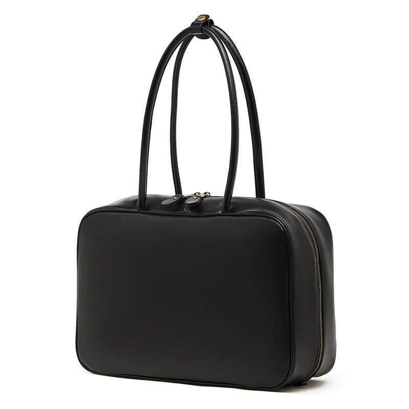 New Spring Summer Women Genuine Leather Handbag Niche Design Small Square Shoulder Bag Fashion Casual Crossbody Bowling Bag For Daily Commute Travel S
