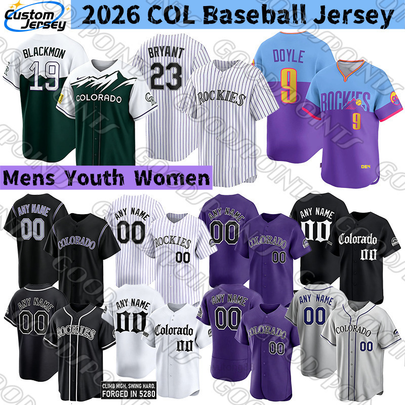 Colorados Rockies Jersey Kris Bryant Ezequiel Tovar Doyle Moniak Edouard Julien Andres Galarraga Tulowitzki Ubaldo Jimenez rockie city connect Basebal