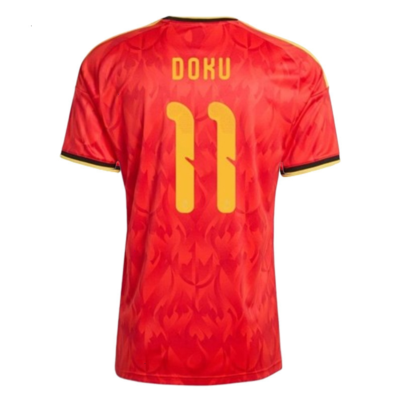 26 27 Belgium World Cup Soccer Jerseys DE BRUYNE TIELEMANS DE CUYPER Football Shirts DOKU TROSSARD National Football Team OPENDA football kits FOFANA 