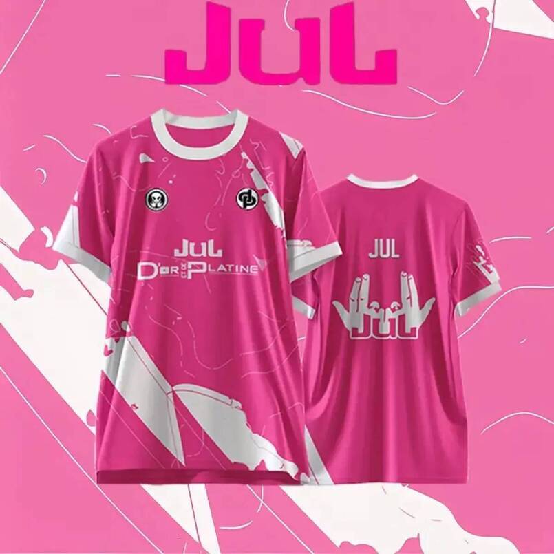 New printed football jersey For summer outdoor sports, dries quickly, suitable for men and women. Use as training shirt, good ventilation, round neck 
