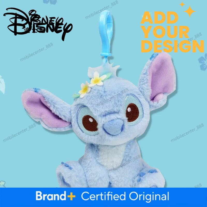Disney Designer Disney Stitch Doll Keyring Cartoon & Cute Backpack Pendant Anime Keychain Children's Toy Graduation Gift Soft And Comfortable Lux