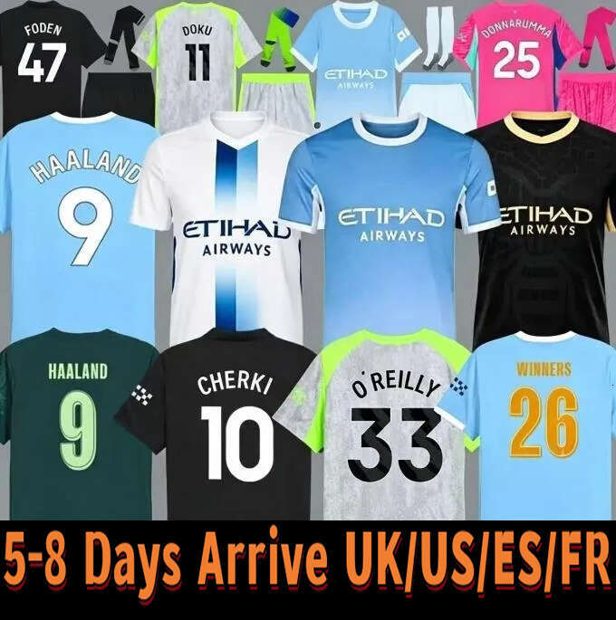 Man City 26 27 HAALAND soccer jerseys FODEN DOKU MARMOUSH McATEE KOVACIC GVARDIOL DE BRUYNE MATHEUS N football shirt men kids kits Everything can be customized