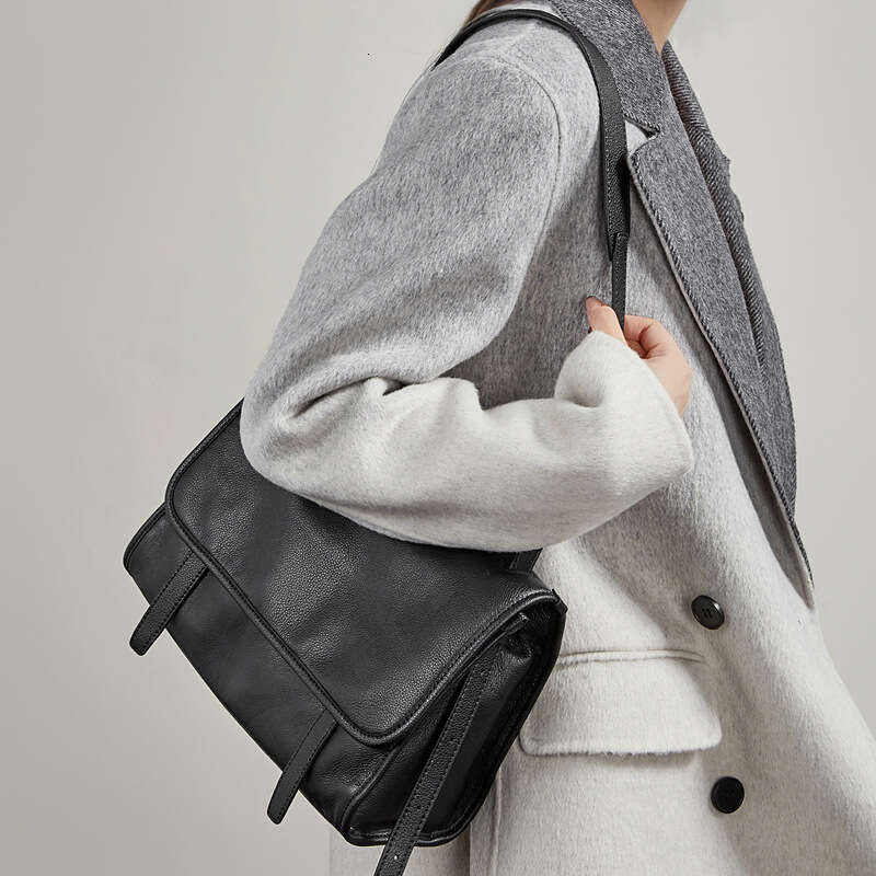First Layer Calfskin Retro Backpack Casual Commute Genuine Leather Single Shoulder Crossbody Bag SENYY