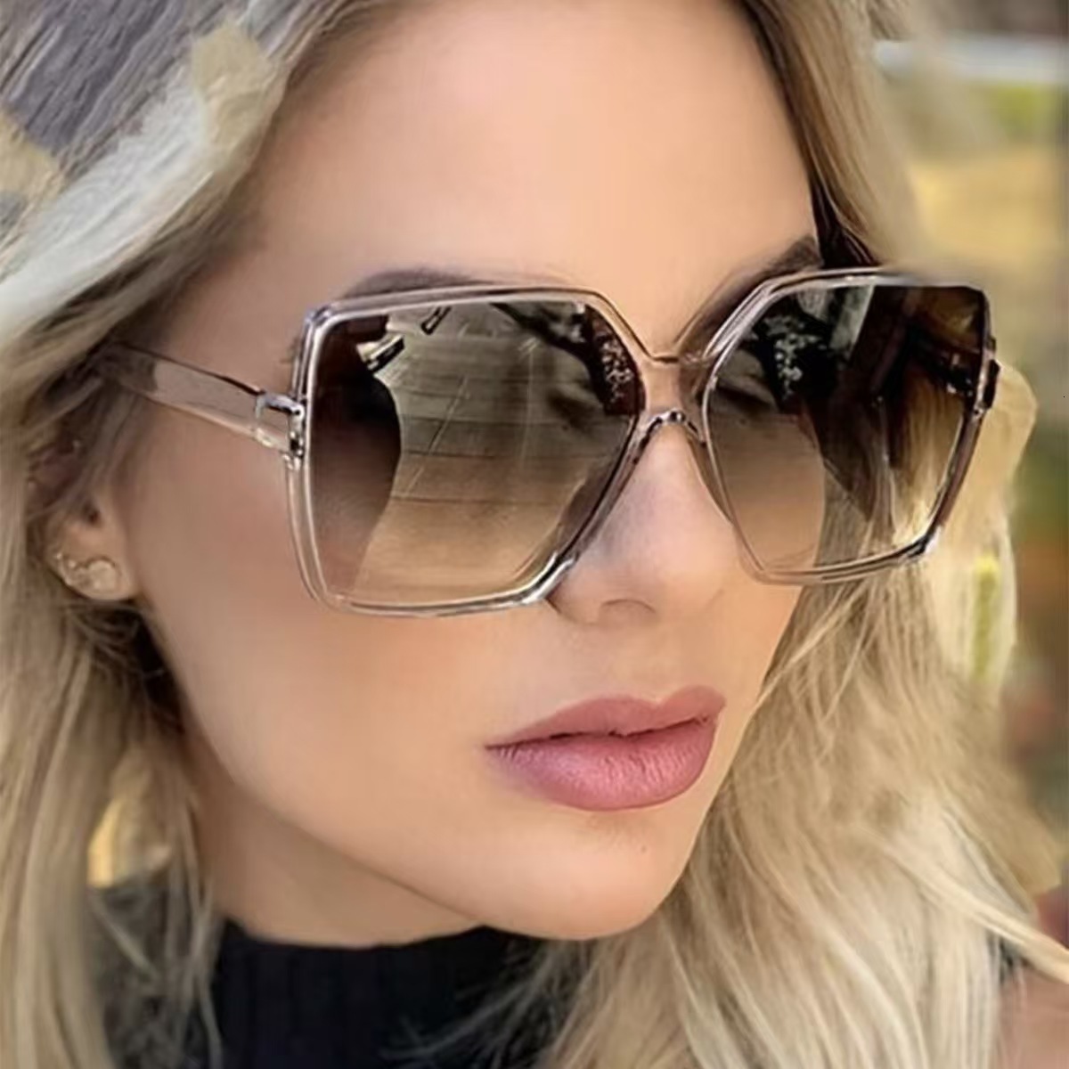 New Designer Classic Sunglasses With Generous Frames For Men's And Women's Fashion Glasses, Hip-hop Street Style Outdoor Sunscreen Glasses