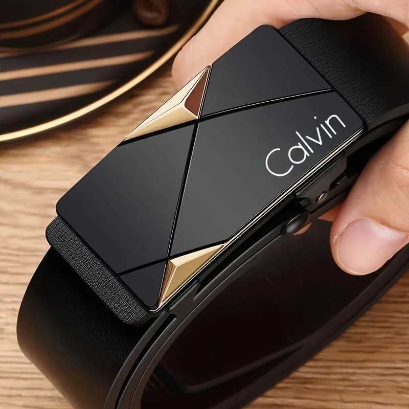 Men Belts Fashion Business Trend Leather Belt Luxury Brand Automatic Buckle Belt for Men and Women Belts Jeans Decoration Z260519