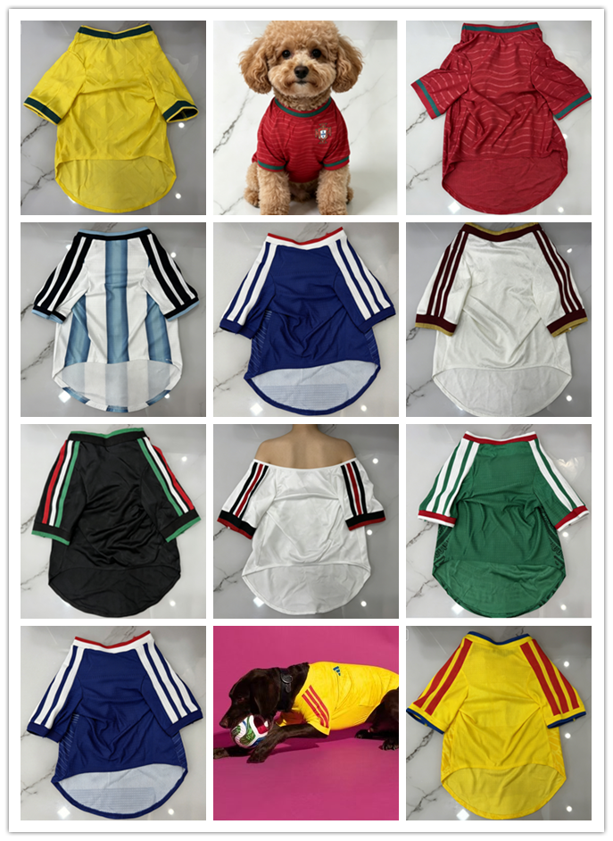 2026 Spain Away dogs Football Jersey, mesh breathable mexico pets jerseys, sporty pet jersey, puppy T-shirt, summer pet brazil portugal cat jersey.