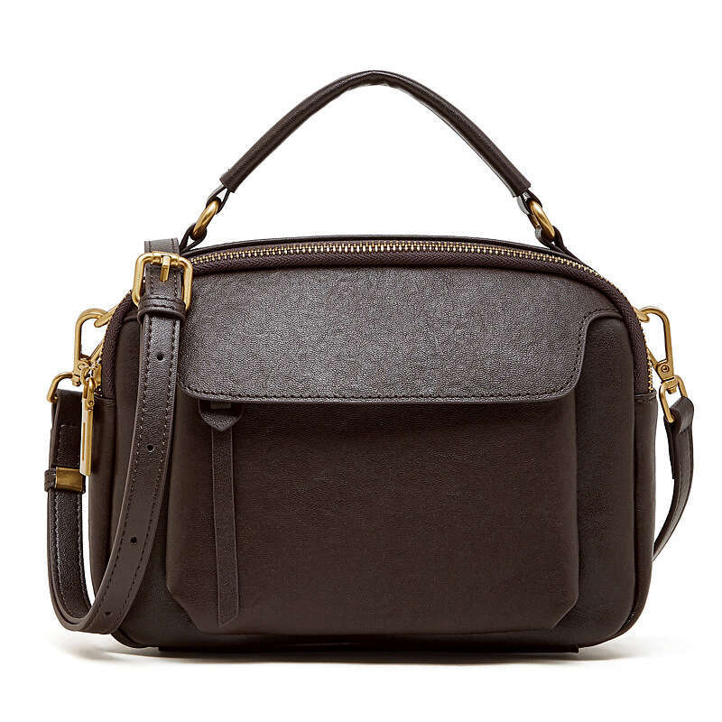 Genuine Leather Vintage Boston Bag Top Layer Vegetable Tanned Cowhide Fashion Women Single Shoulder Crossbody Handbag SENYY