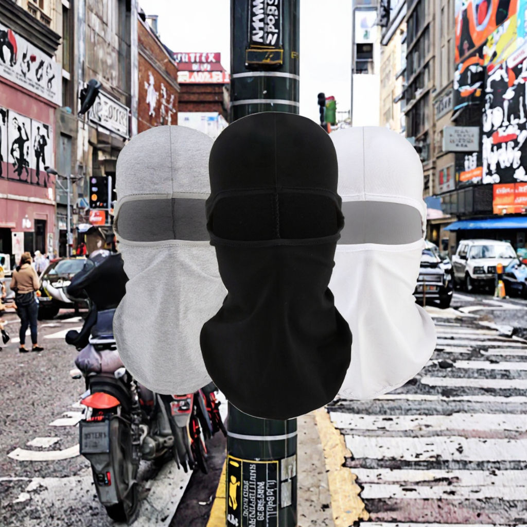 100% cotton plain blank plaid ski mask headgear custom Logo unisex outdoor sports multifunctional lightweight breathable riding mask motorcycle headge