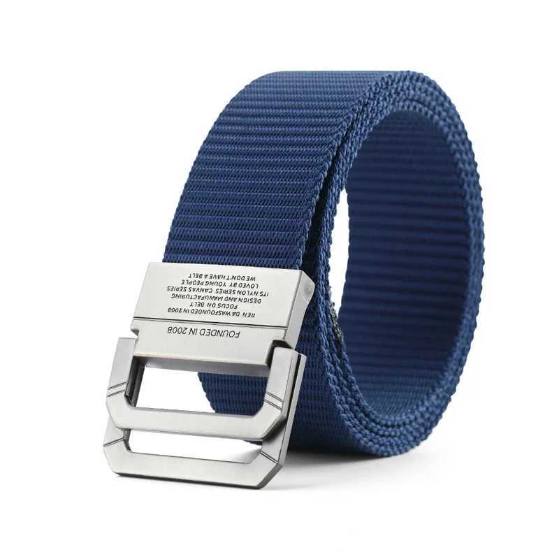 Men Belts Automatic Buckle Metal Webbing Belts for Men Canvas Nylon High Quality Strap Casual Sports Students HB009 Z260519